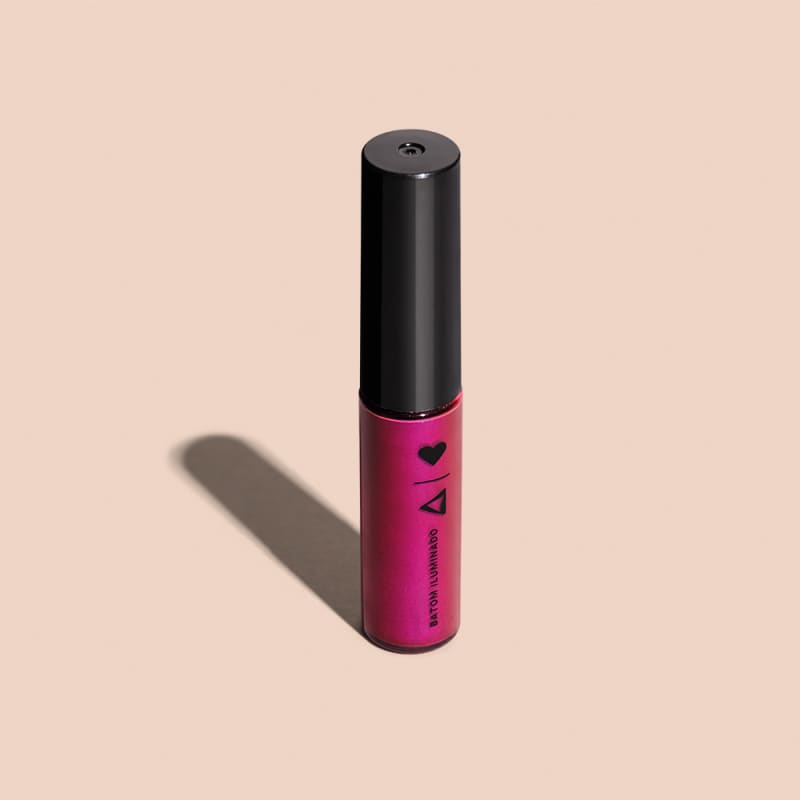 Batom Gloss Iluminado Rosa da Ferveção QDB Beats 5,4ml