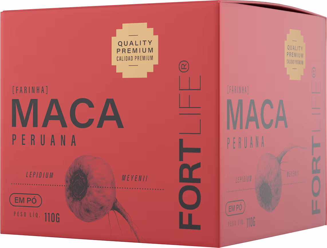 Suplemento Alimentar em Pó FortLife Pharma Maca Peruana, 110g.