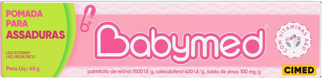 Kit Cimed Babymed Rosa Pomadas Para Prevenção De Assaduras com 2 Unidades