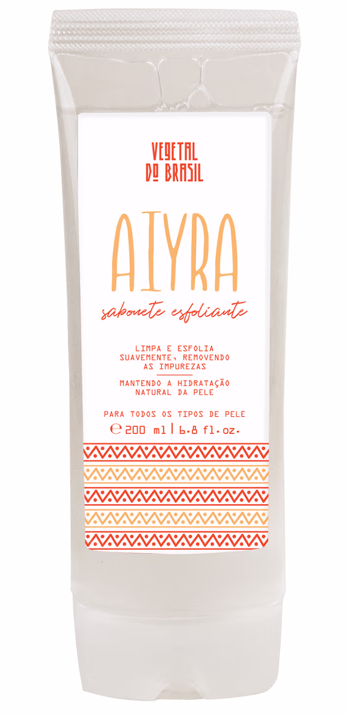 Sabonete Esfoliante Corporal Vegetal do Brasil Aiyra, 200ml.