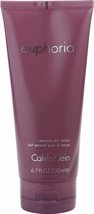 O produto apresentado é um creme corporal da linha Euphoria da Calvin Klein. Volumetria de 200ml.