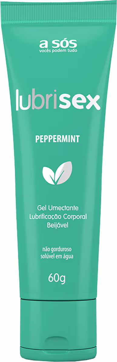 Gel Lubrificante Beijável Lubrisex Peppermint - 60g