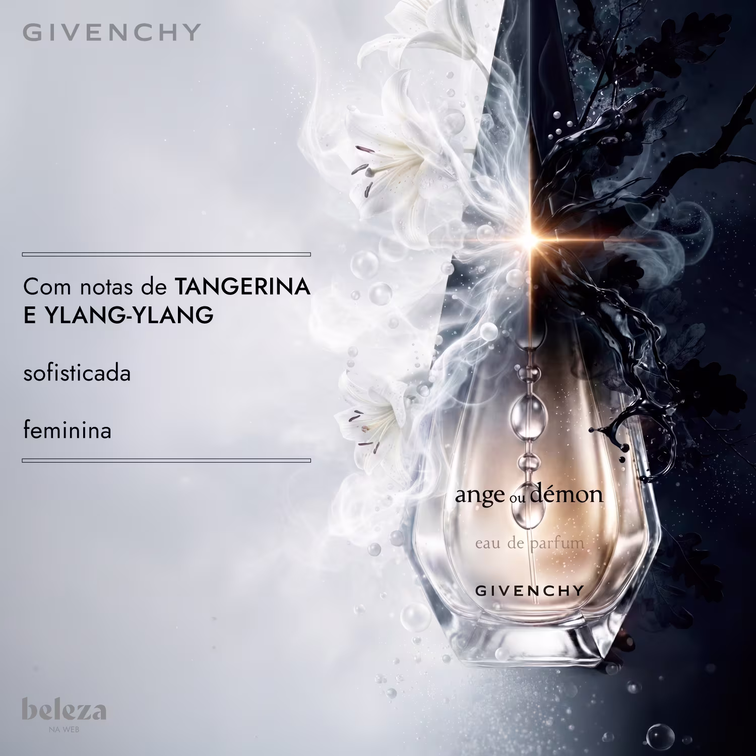 Com notas de TANGERINA E YLANG-YLANG. Sofisticada e feminina.