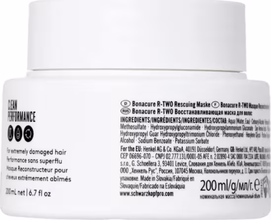 Máscara Capilar Schwarzkopf Professional Bonacure R-TWO, 200ml.