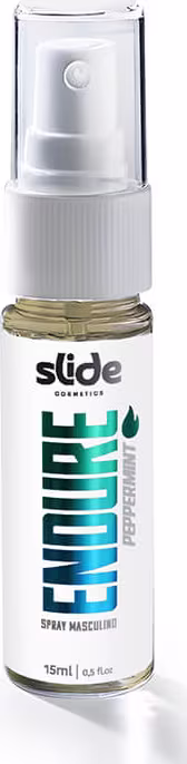 Spray Íntimo Masculino Slide Cosméticos Endure Peppermint, 15ml.