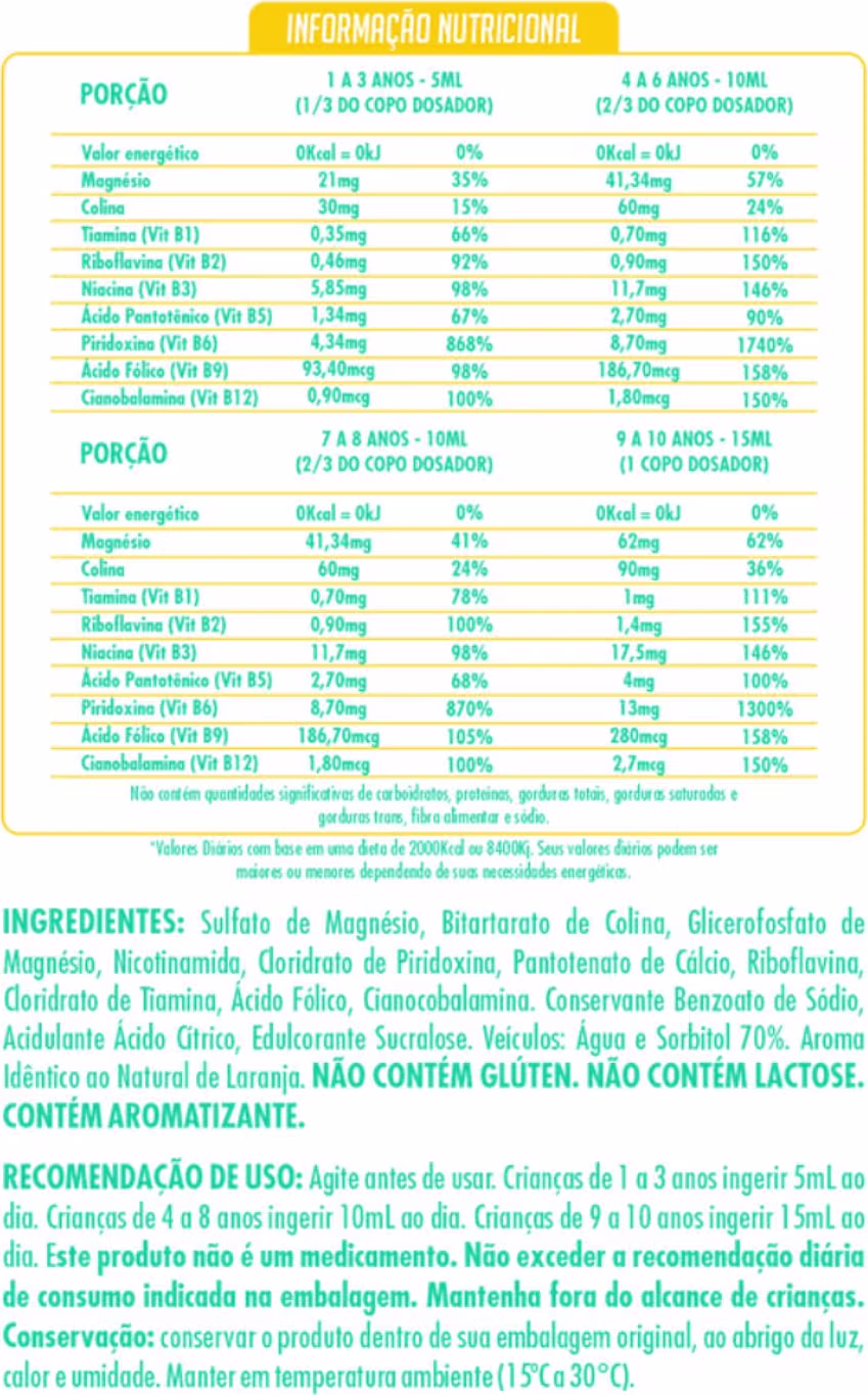 Suplemento Alimentar Biofhitus Neurognis Kids, 240ml.