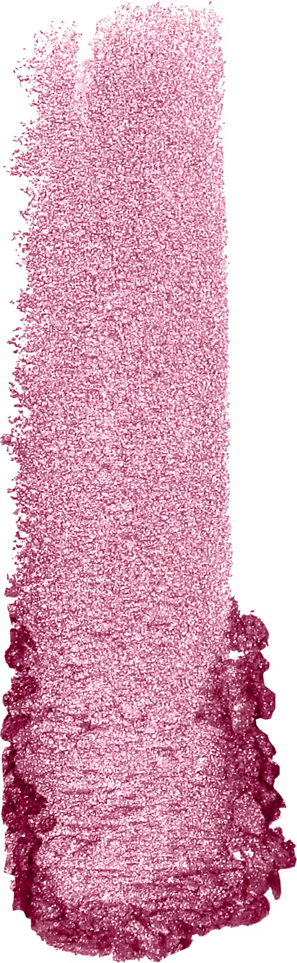 A imagem mostra uma amostra de sombra rosa cintilante, da marca Wet n Wild. O produto está depositado em uma superfície branca, a fim de mostrar a sua textura e acabamento.