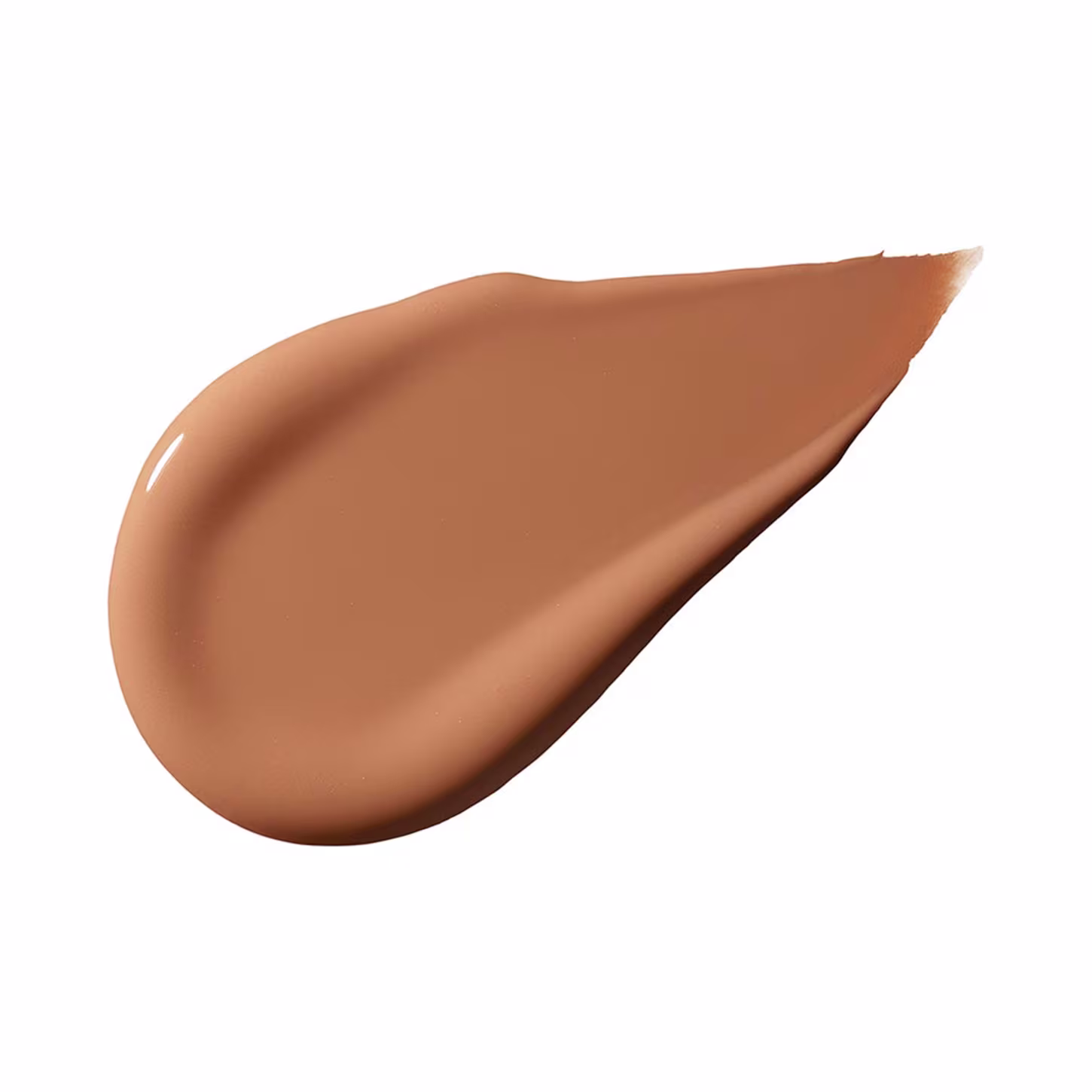 A imagem traz uma amostra do tom marrom encontrado no corretivo e como é a consistência do produto.