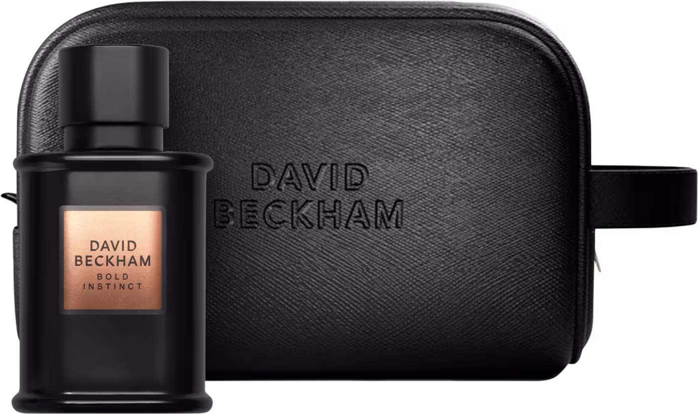 Conjunto David Beckham com perfume e nécessaire.