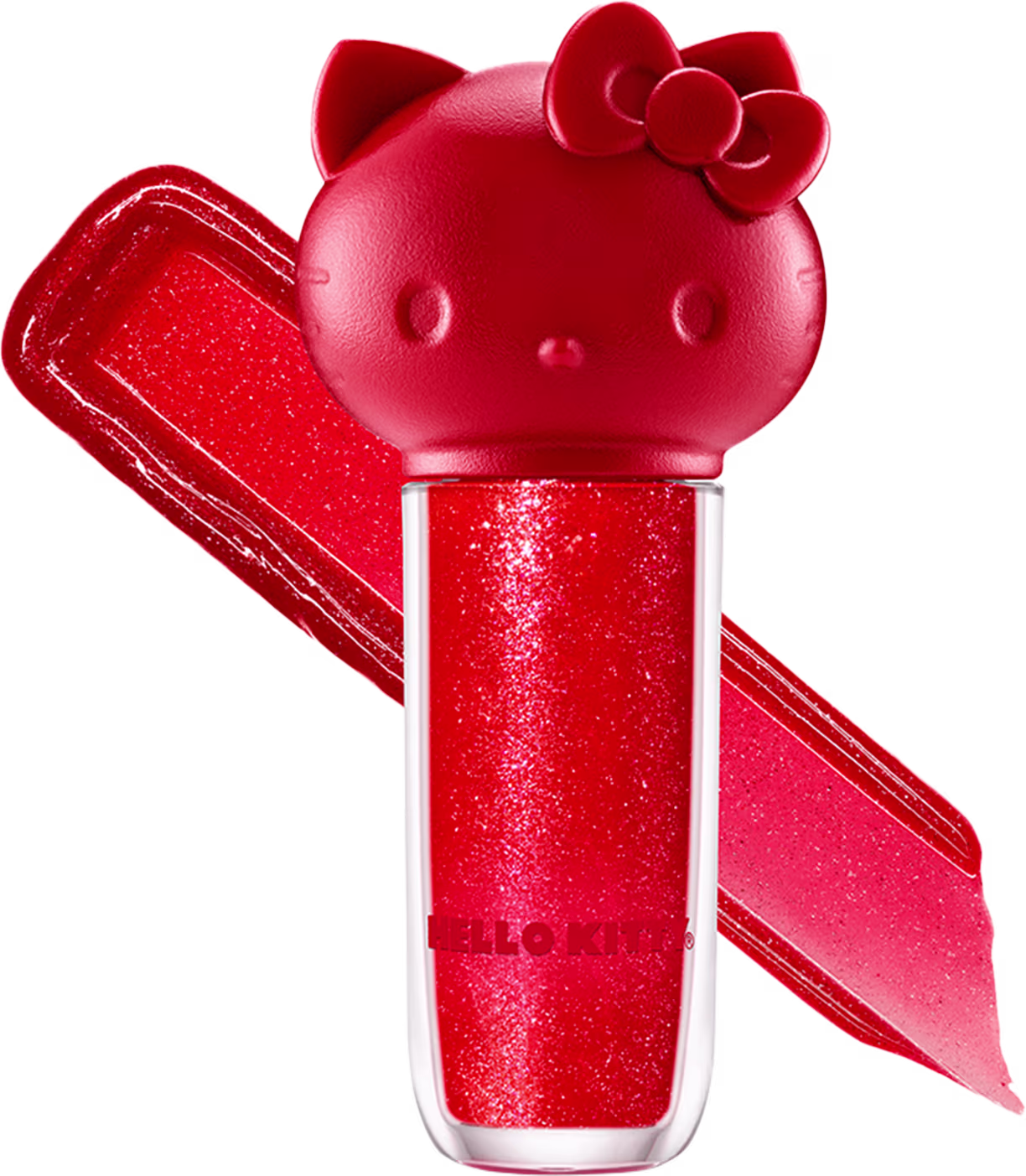 Imagem da embalagem com um risco ao fundo, representando uma "pincelada" do produto.