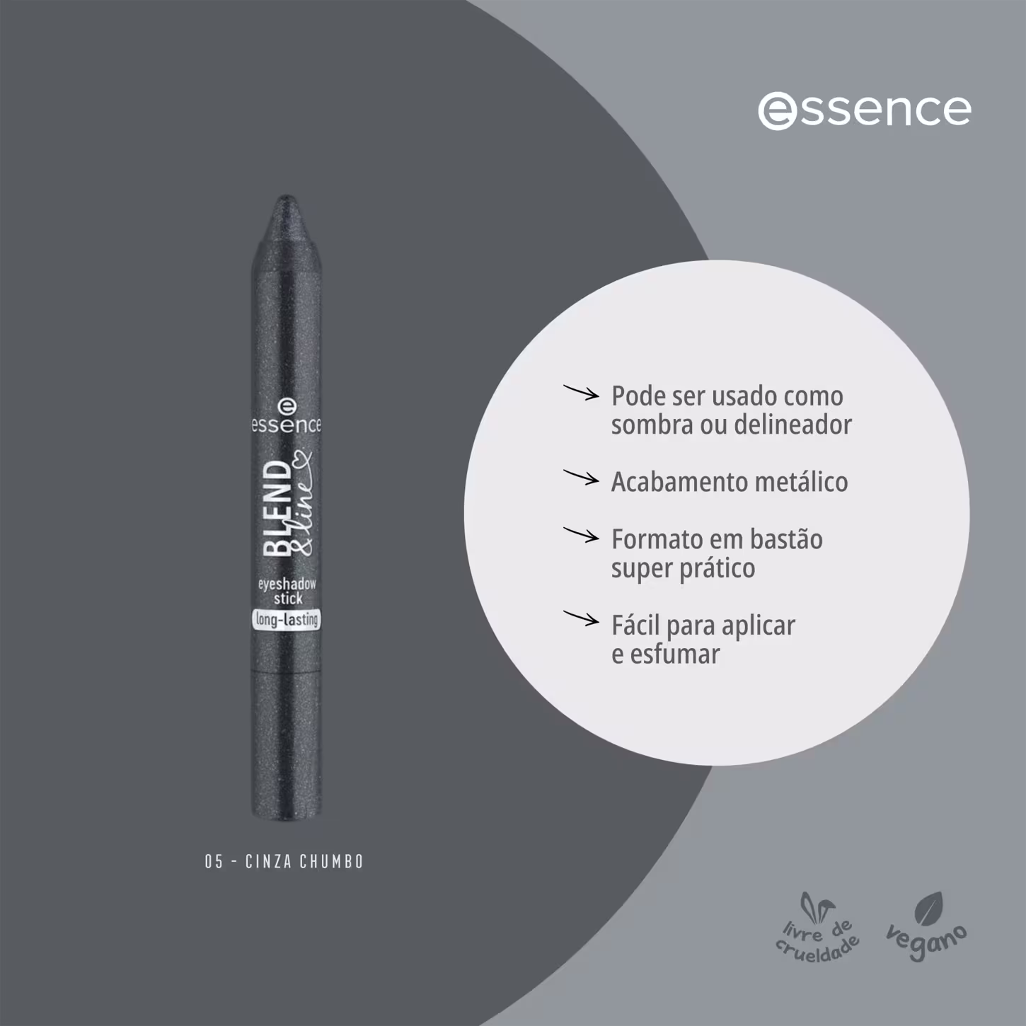 Imagem da sombra com informações sobre o produto.