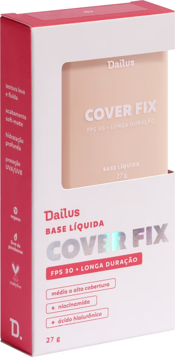 Base Líquida Dailus Cover Fix D1