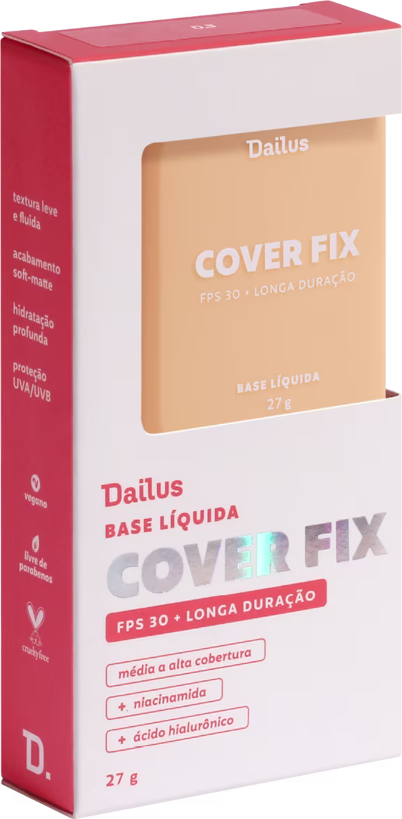 Base Líquida Dailus Cover Fix D3