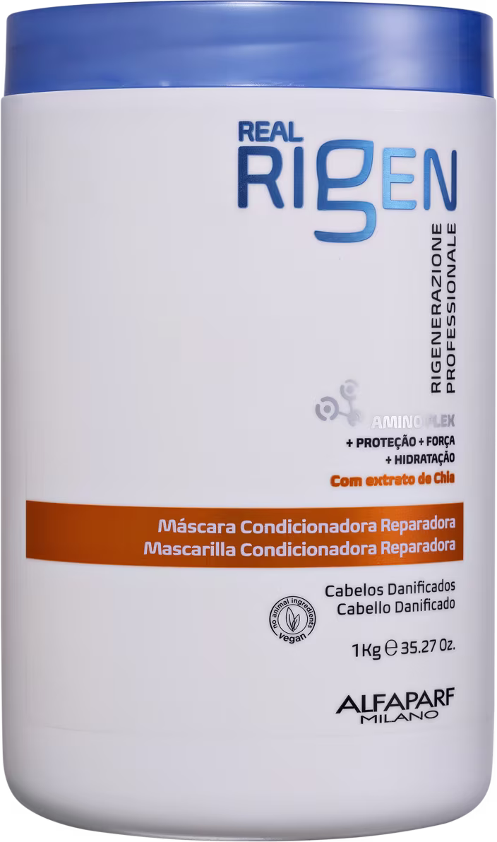 Máscara Capilar Reparadora Alfaparf Milano Real Rigen 1Kg.