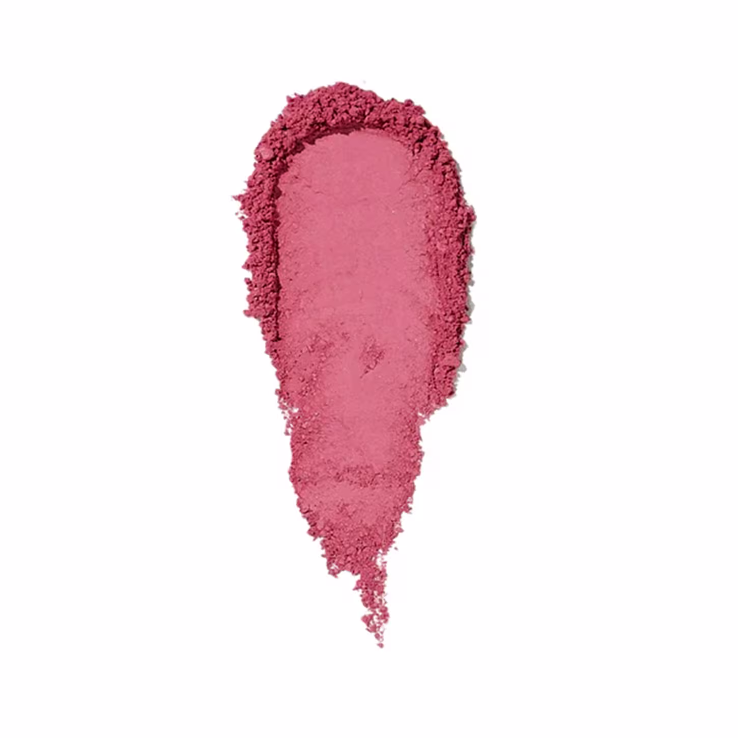 A imagem mostra um antes e depois de uma modelo usando o blush.