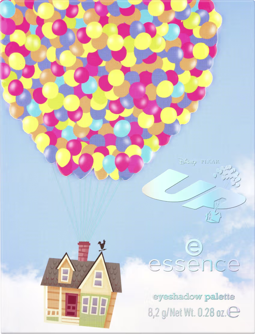 Capa da Paleta de Sombras Essence Disney Pixar Up 01 Adventure's Ahead 8,2g.
