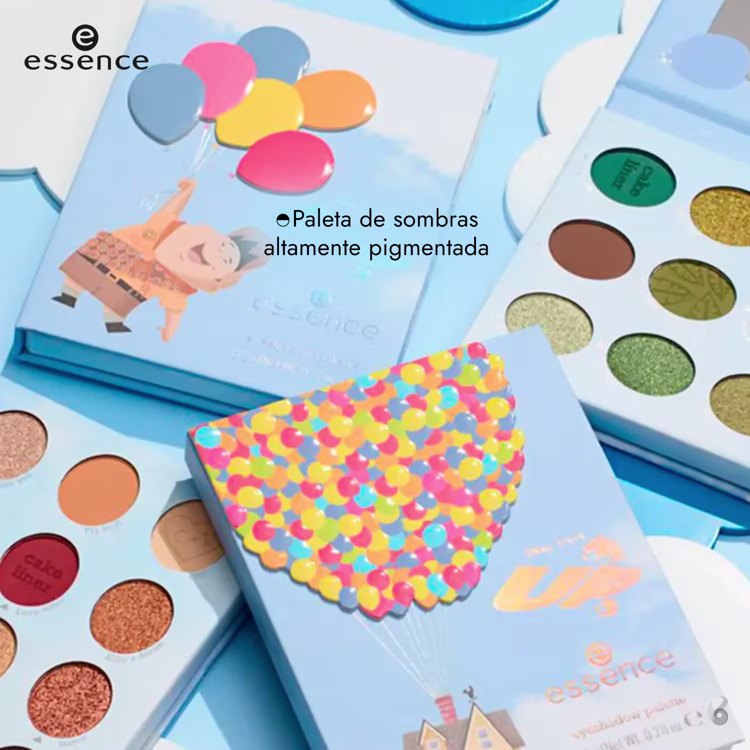 Paleta de Sombras Essence Disney Pixar Up 01 Adventure's Ahead 8,2g.