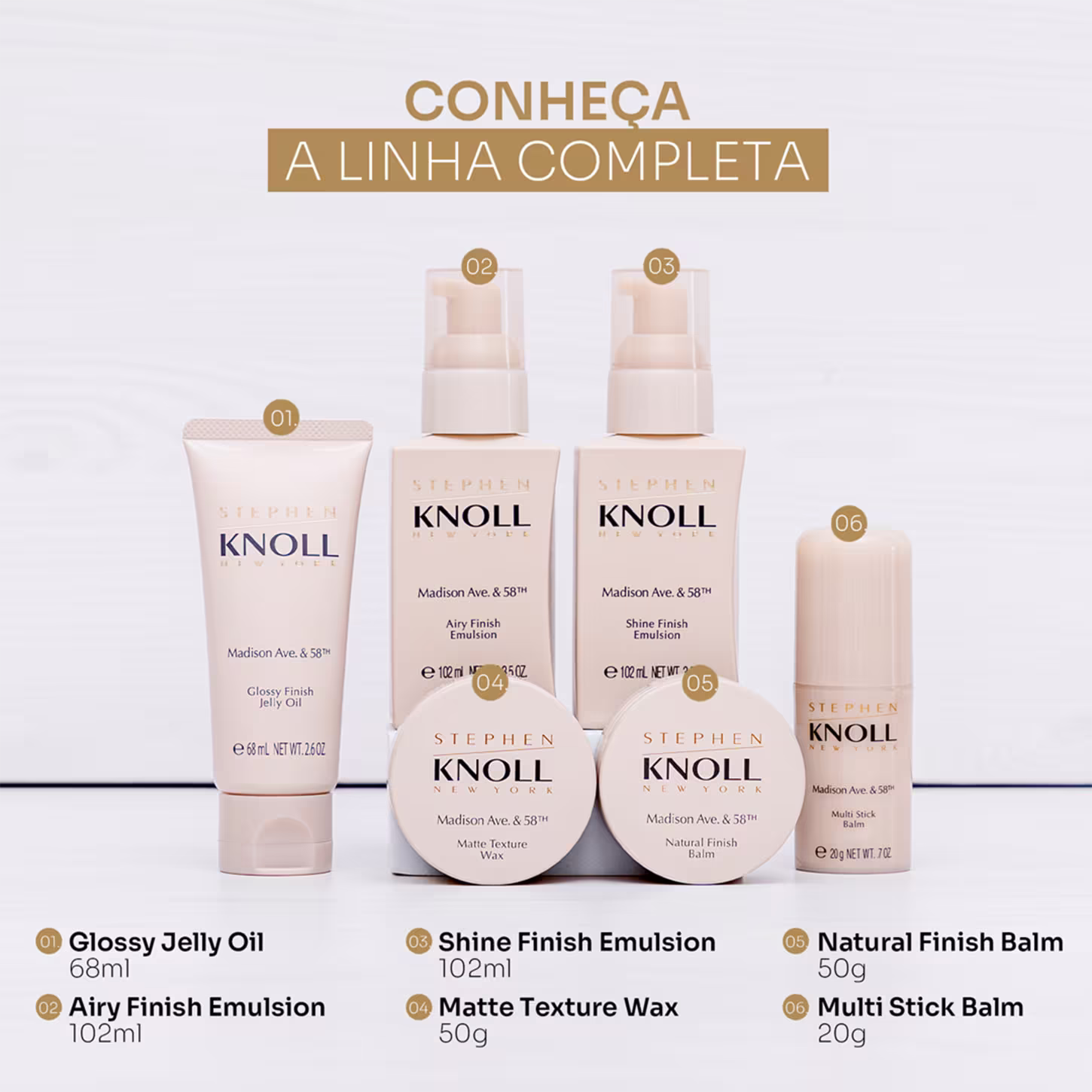 Linha completa Stephen Knoll Madison Ave & 58th.