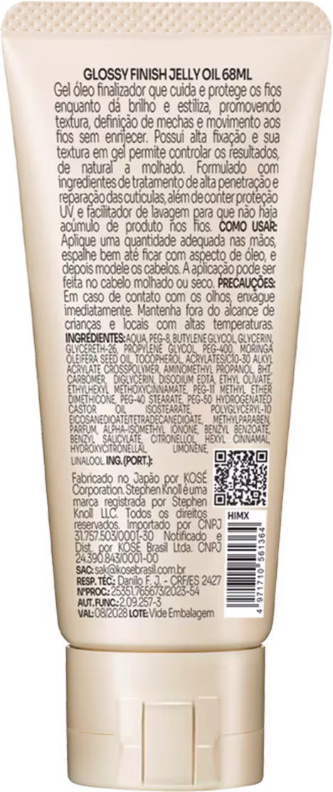 Gel Óleo Finalizador Capilar Stephen Knoll Madison Ave & 58th 75g.