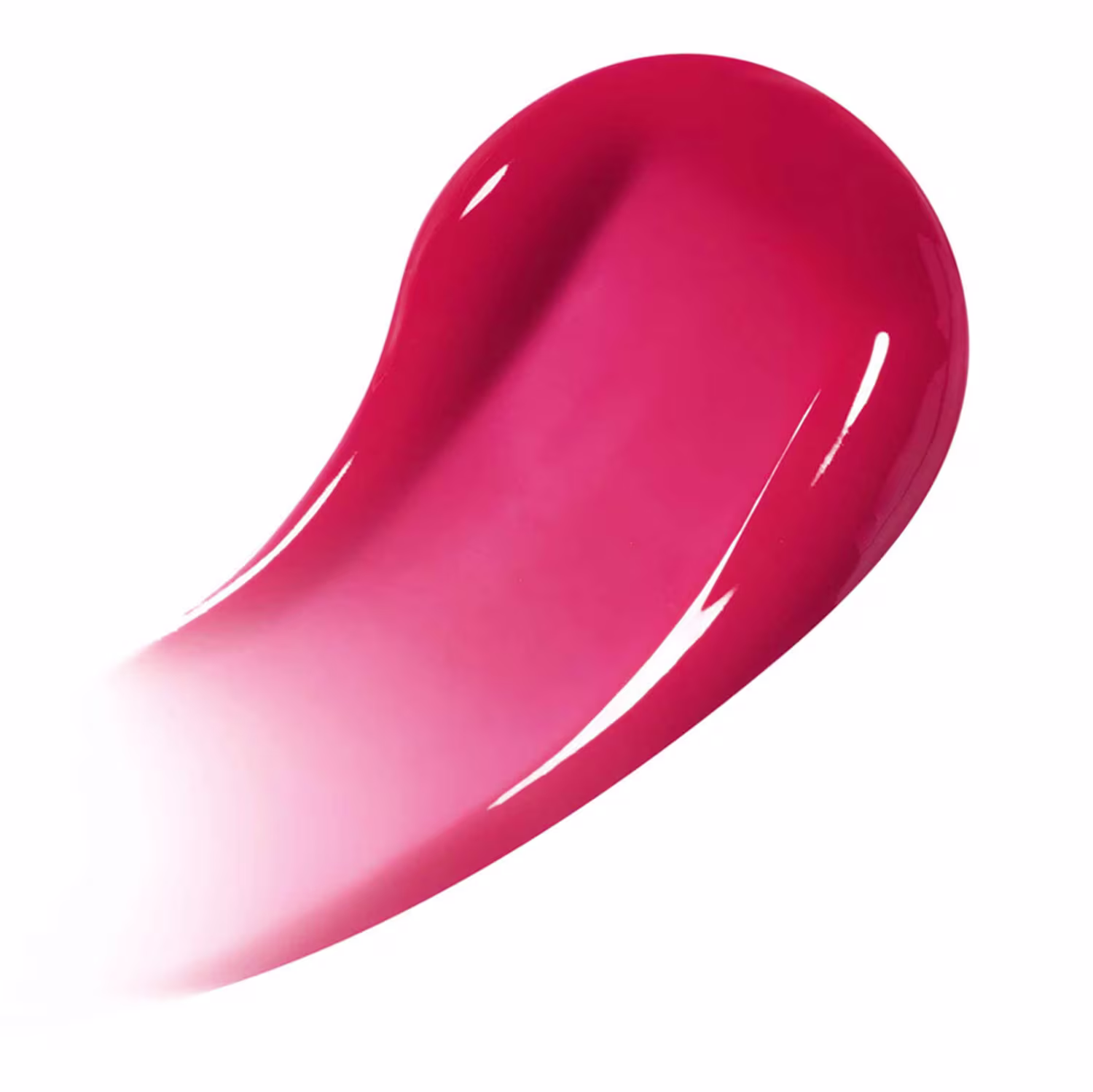 Amostra da cor do Gloss Labial Too Faced Lip Injection Extreme Plumping Clicks Perfect Pink em tom rosa vibrante, com uma textura cremosa e brilhante.
