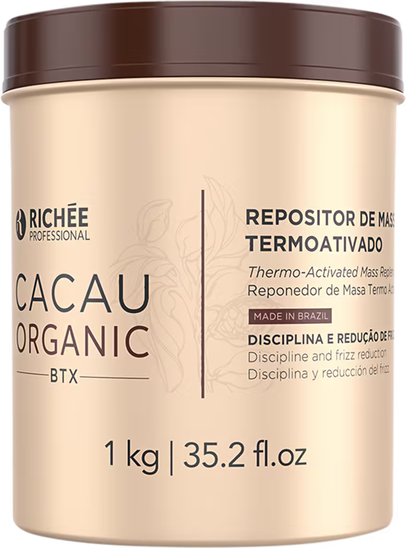 Repositor de Massa Capilar Richée Professional Cacau Organic Btx, 1kg.