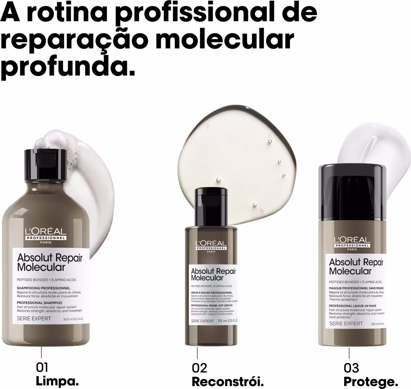 Sérum Capilar L'Oréal Professionnel Absolut Repair Molecular, 75ml.