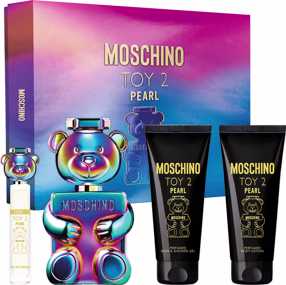 Produtos  Toy 2 Pearl Moschino: perfume edp 100ml + bath&shower gel 100ml +body lotion 100ml +travel spray 10ml