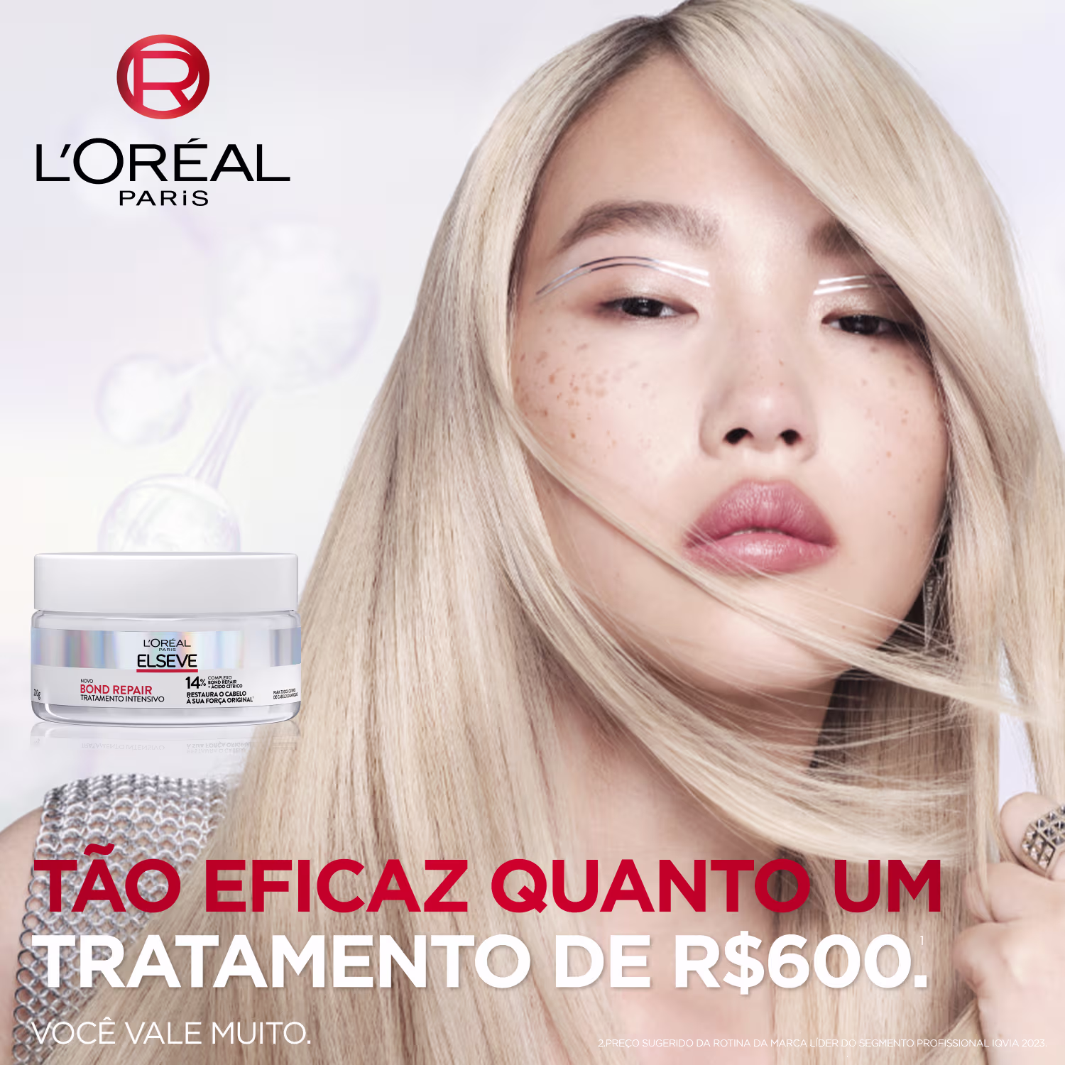 Máscara Capilar Elseve L'Oréal Paris Bond Repair Tratamento Intensivo, 200g.