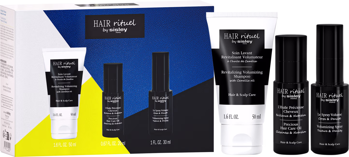 Kit Sisley Hair Rituel Treatment, 3 proKit Sisley Hair Rituel Pump Up The Volume, 3 produtos.dutos.