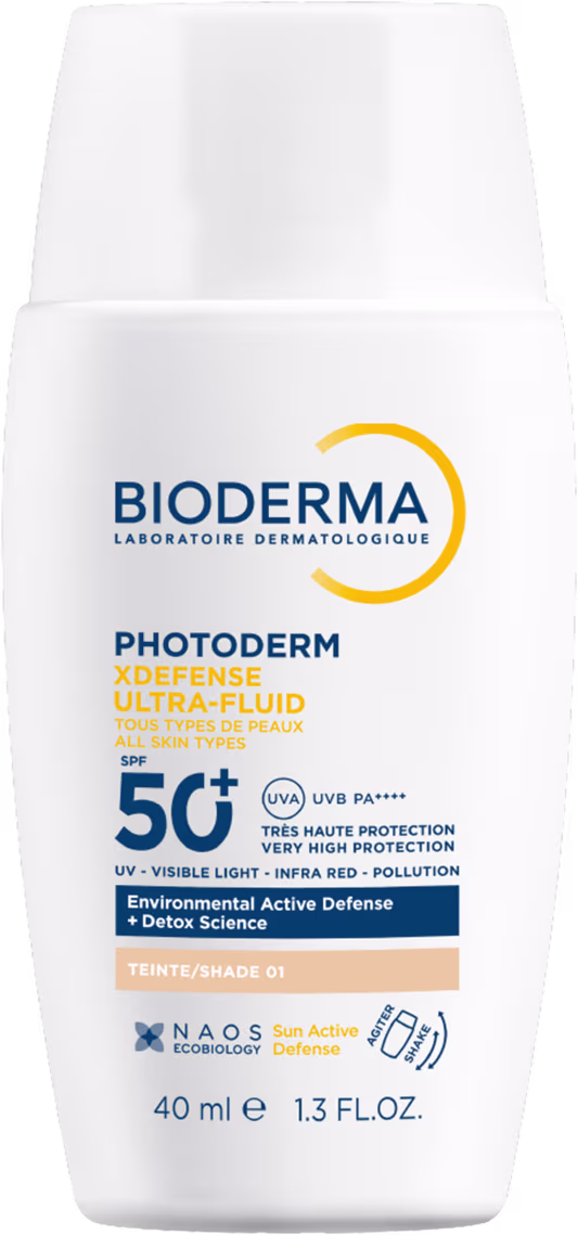 Protetor Solar Facial Bioderma Photoderm XDefense SPF 50+ na cor 1.0 de 40ml