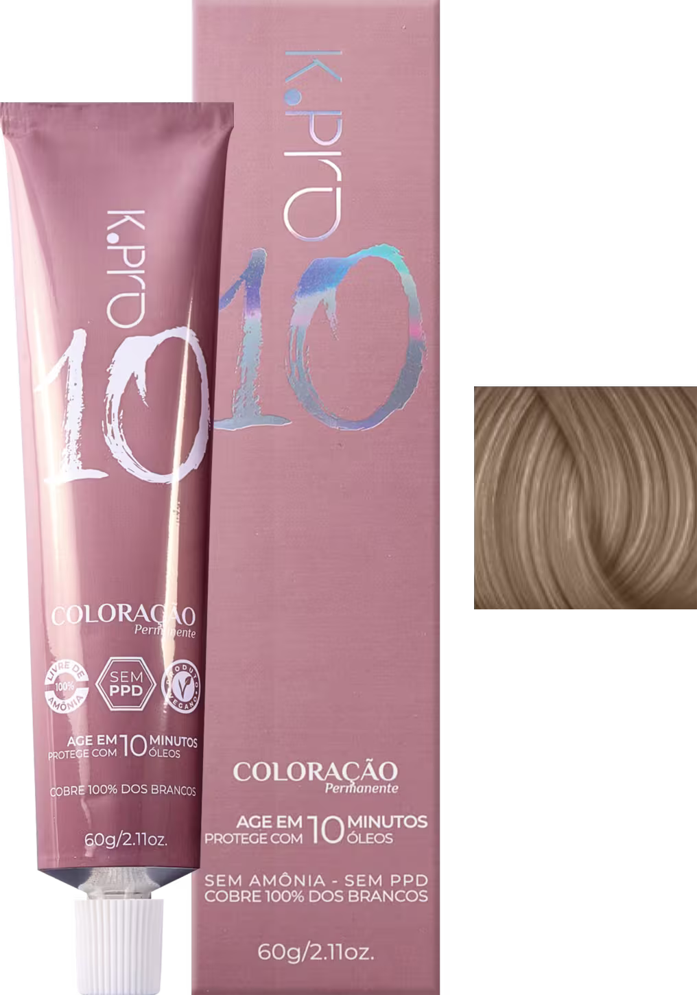 Coloração Permanente K.Pro 10 8.0 Louro Claro 60g