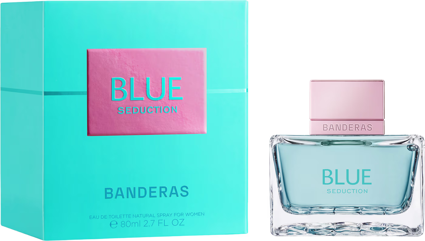 Perfume Feminino Blue Seduction Woman Banderas EDT, 80ml.