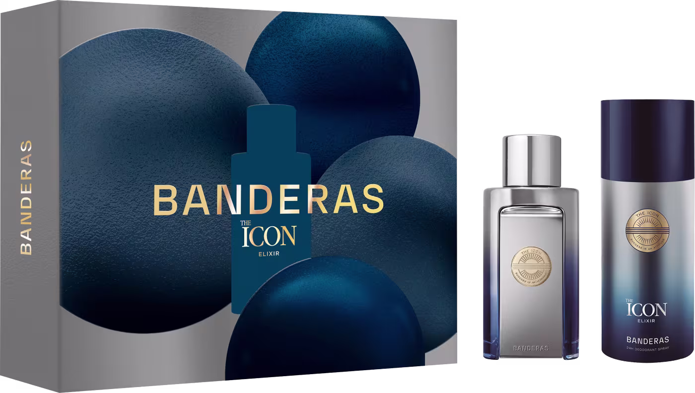 Conjunto The Icon Elixir Banderas Masculino, com Eau de Parfum 100ml e Desodorante Spray 150ml