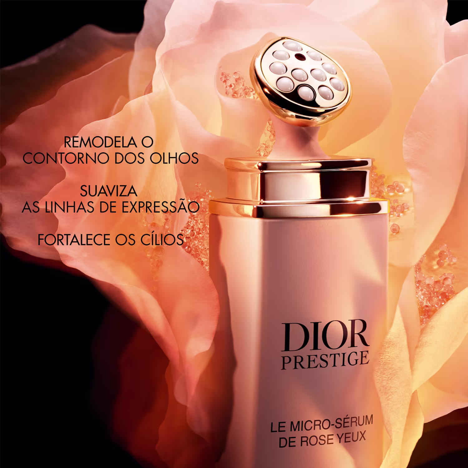Sérum para Área dos Olhos Dior Prestige Le Micro-Sérum de Rose Yeux, 20ml.