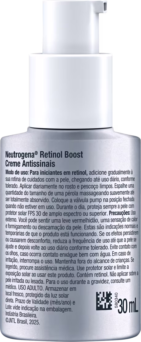 Creme Facial Antissinais Neutrogena Retinol Boost, 30ml.