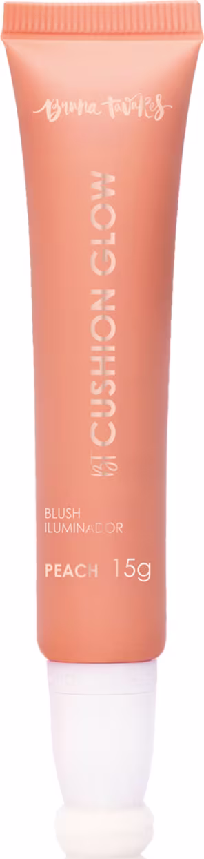 Blush Líquido Bruna Tavares BT Cushion Glow Peach, 15g.