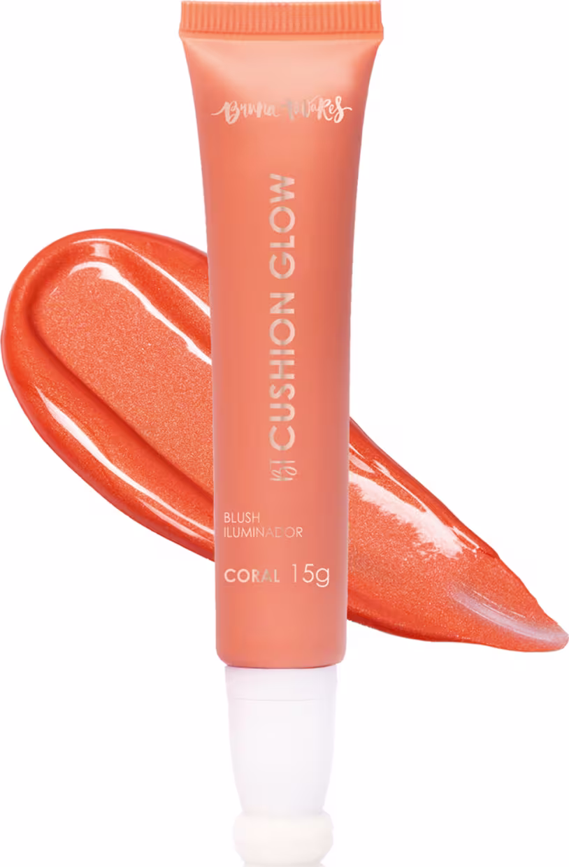Blush Líquido Bruna Tavares BT Cushion Glow Coral, 15g.