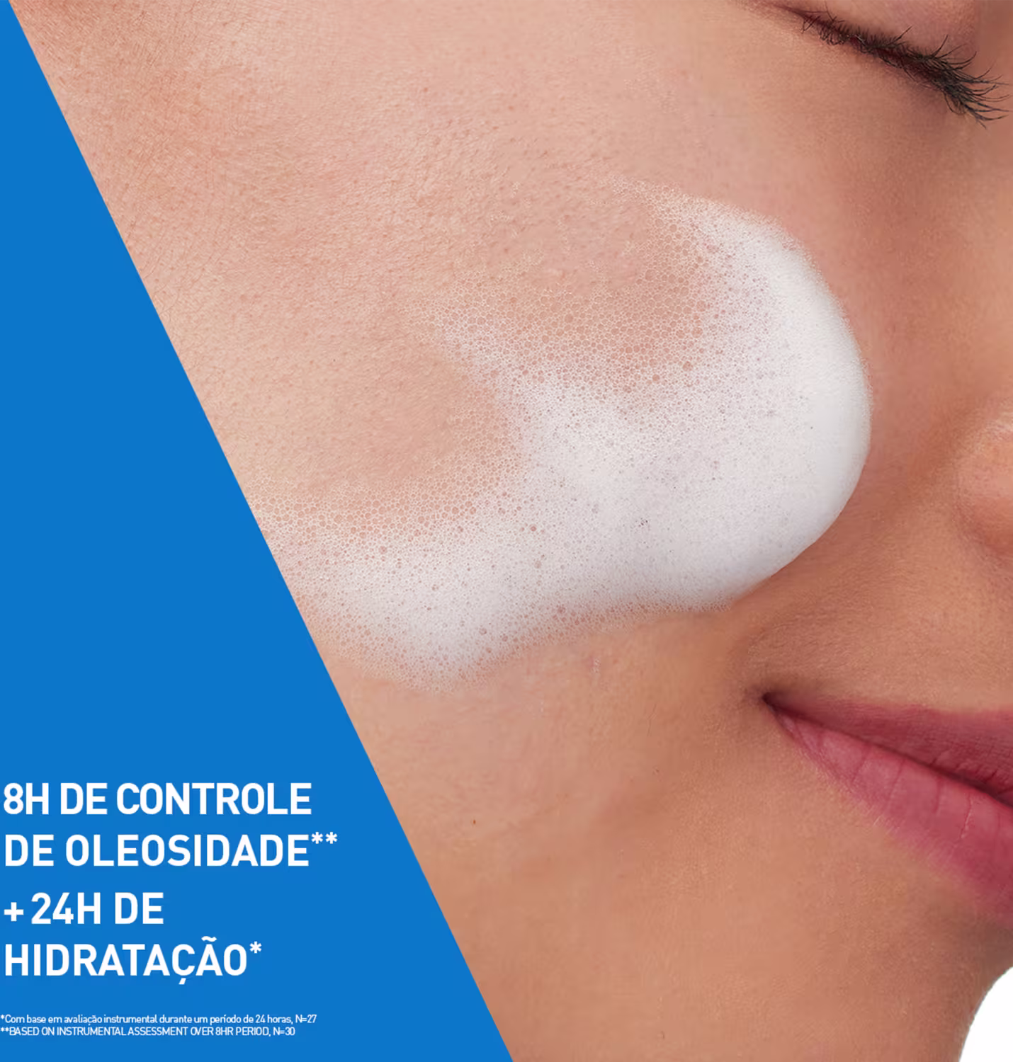 Espuma de Limpeza Facial CeraVe Air Foam Reequilibrante, 150ml.