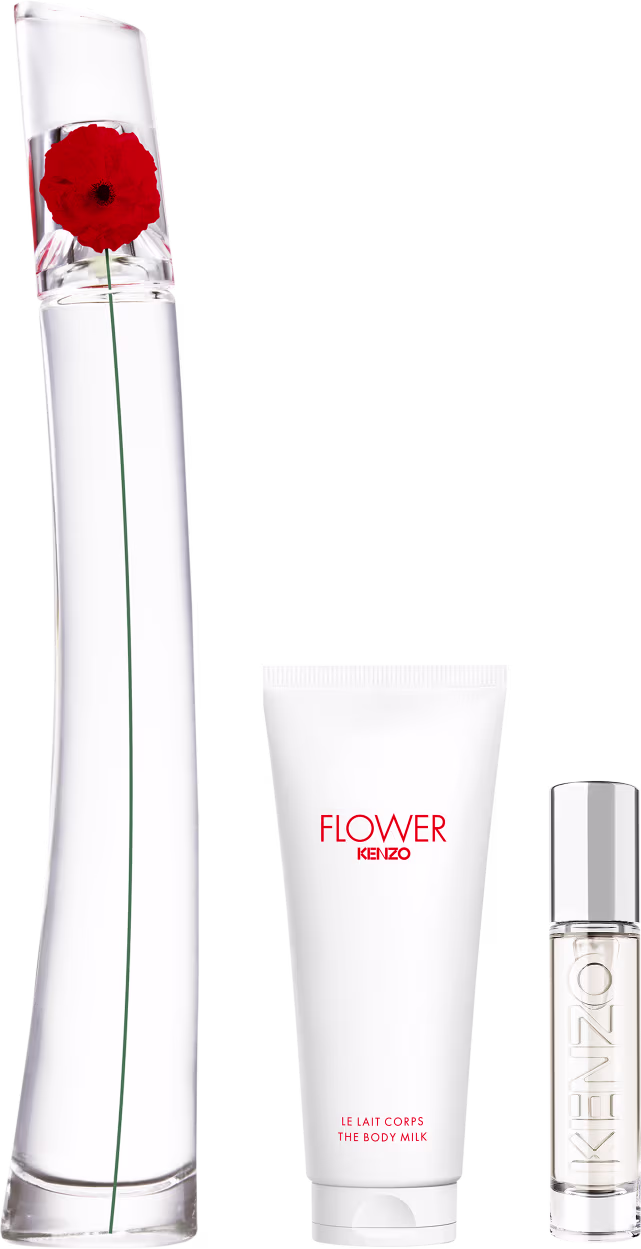 Conjunto Flower by Kenzo Feminino EDP 100ml + Loção Hidratante Corporal 75ml + TS 10ml.