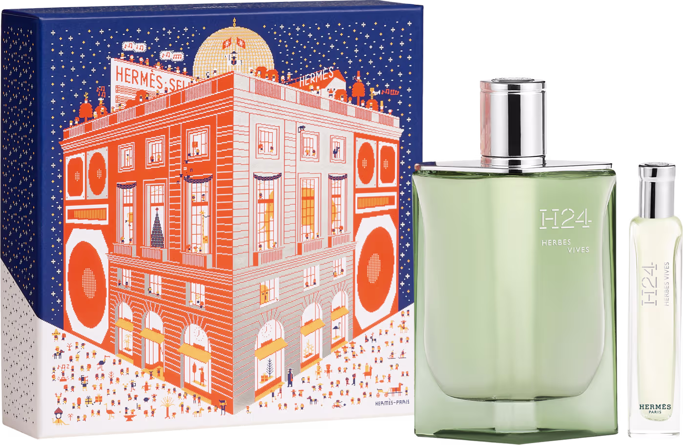 Conjunto H24 Herbes Vives Hermès Masculino EDP 100ml + TS 15ml.