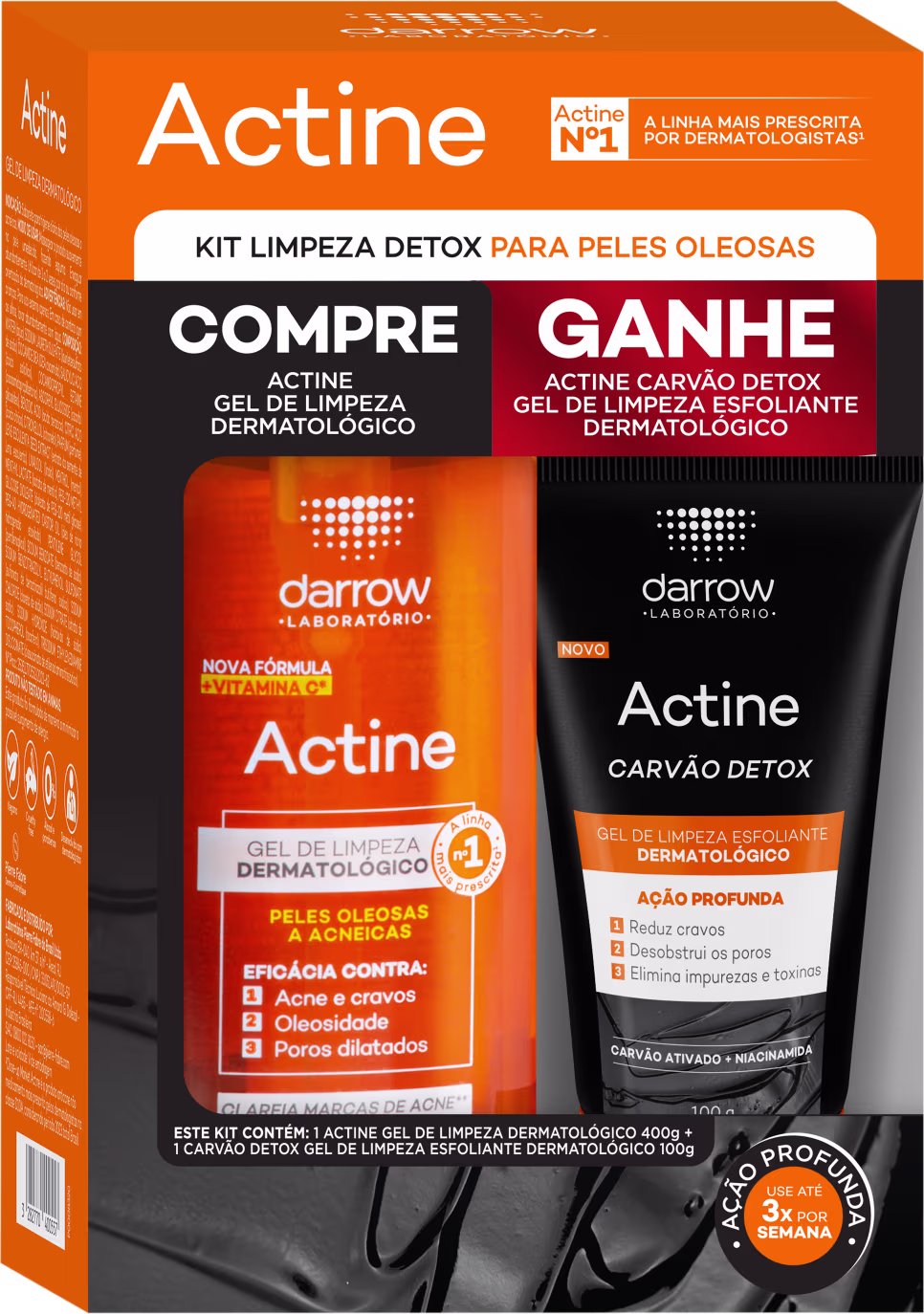 Kit Darrow Actine Gel + Actine Aquaforce, 2 produtos.