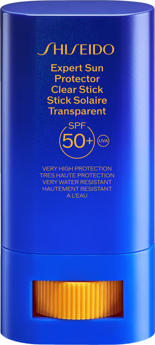 Protetor Solar em Bastão Shiseido Expert Sun Protector Clear Stick FPS50, 20g.