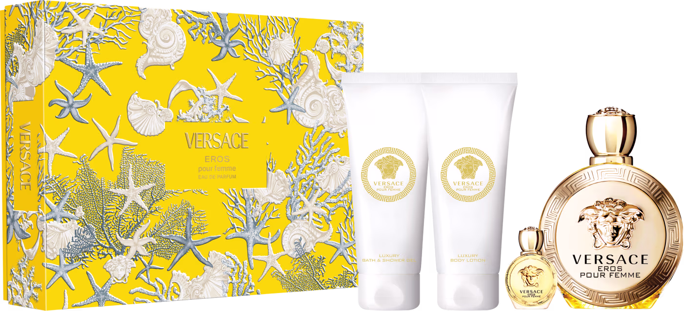 Conjunto Eros Versace EDP Feminino com 4 Produtos