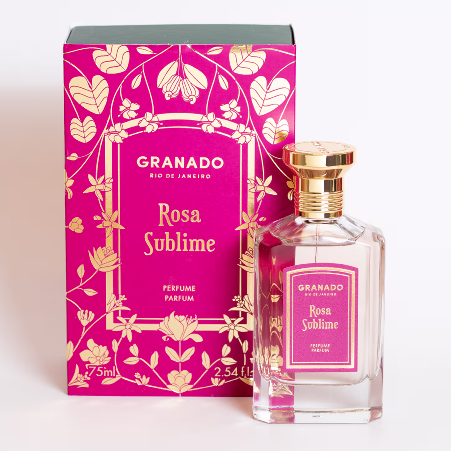 Perfume Feminino Rosa Sublime Vintage Granado Parfum, 75ml.
