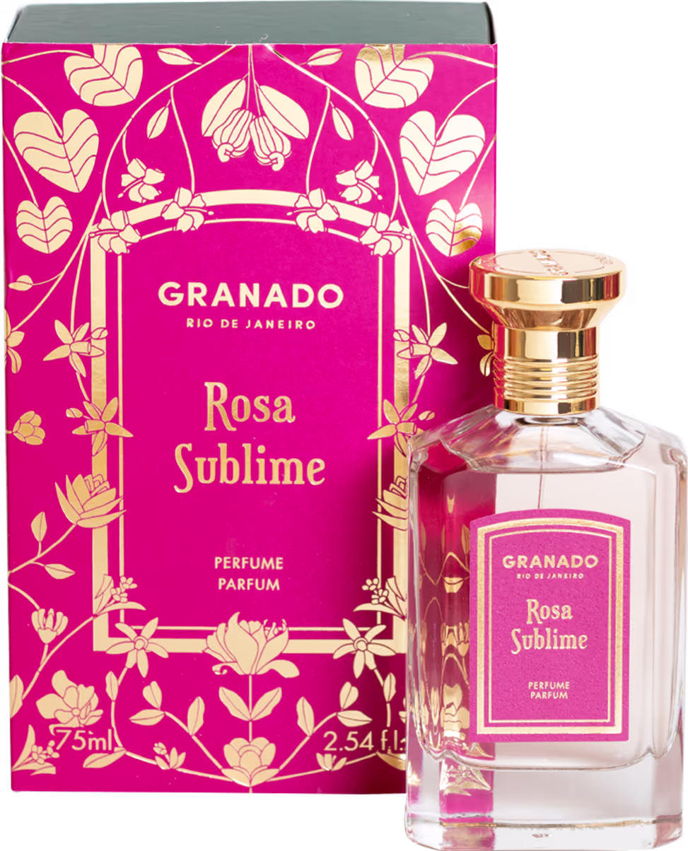 Perfume Feminino Rosa Sublime Vintage Granado Parfum, 75ml.