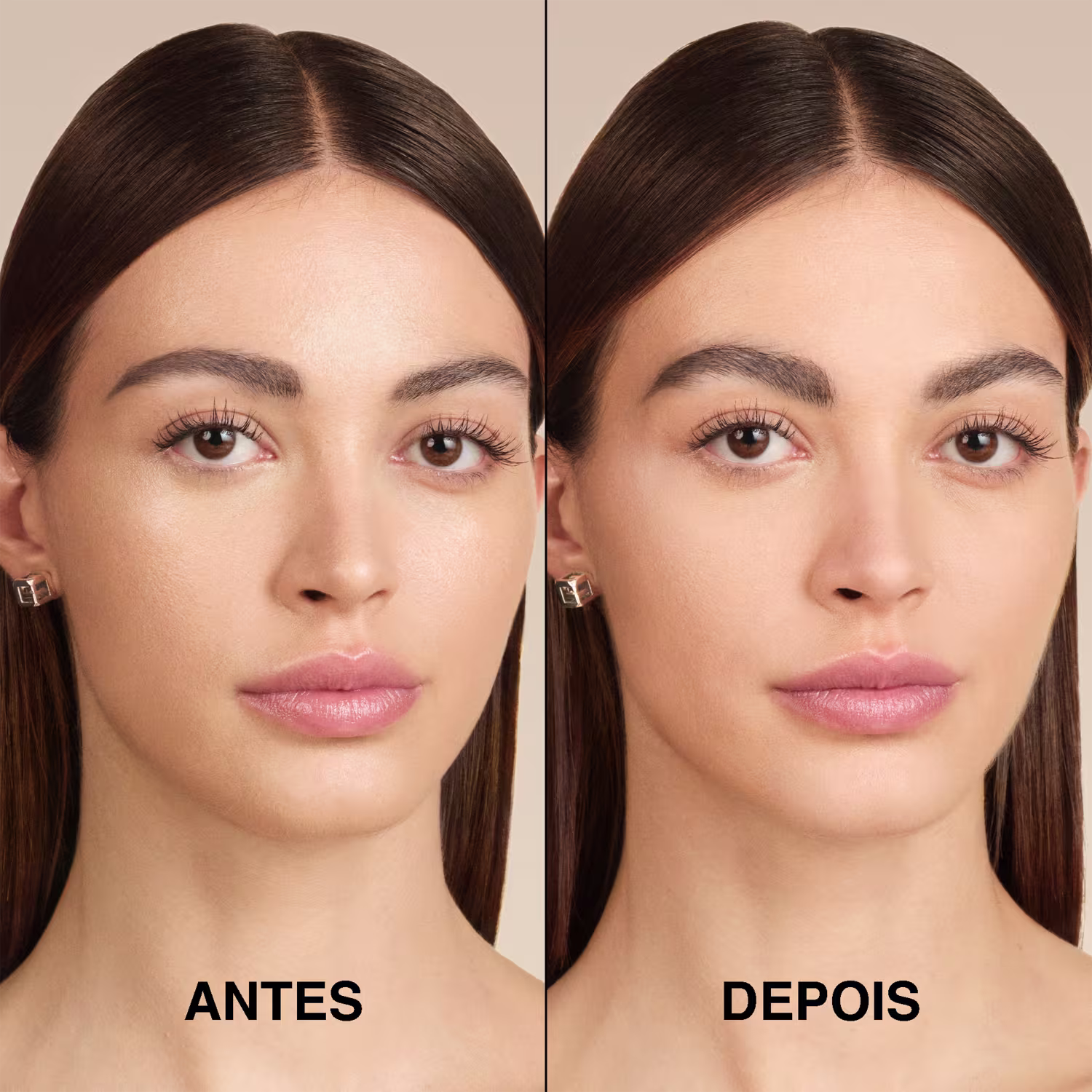 antes e depois do uso