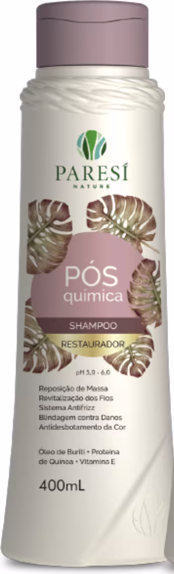 Shampoo Paresí Nature Pós Química, 400ml.