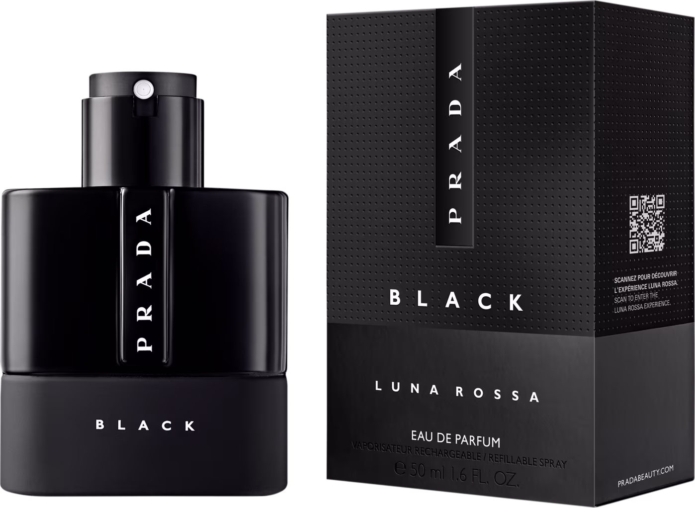 Perfume Masculino Luna Rossa Black Prada EDP, 100ml.