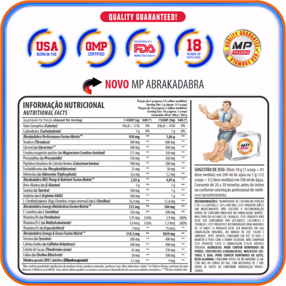 Suplemento Alimentar em Pó MAXEFFECT Abrakadabra Magic, 80g.