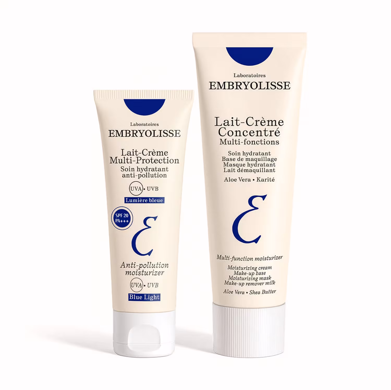 A imagem mostra 2 produtos da marca Embryolisse Concentré.